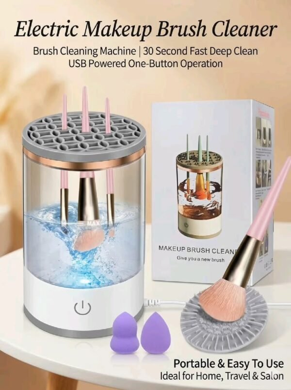 Electric Makeup Brush Cleaner ✨🧼 _ Fast Automatic Brush Cleaning Machine Electric Makeup Brush Cleaner