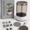 Usb Electric Makeup Brush Cleaner & Dryer Machine _ Color_ Silver_White _ Size_ Os Electric Makeup Brush Cleaner