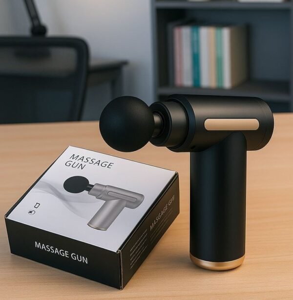 Rechargeable Mini Massage Gun – 4 Massage Heads